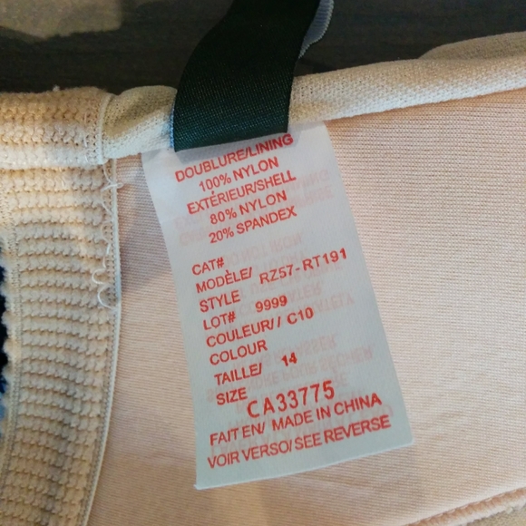 Girls' ROOTS Floral Tankini Swim Top, Size 14 /XXL - Picture 3 of 9